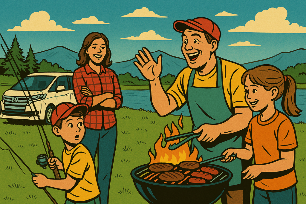 家族でBBQ